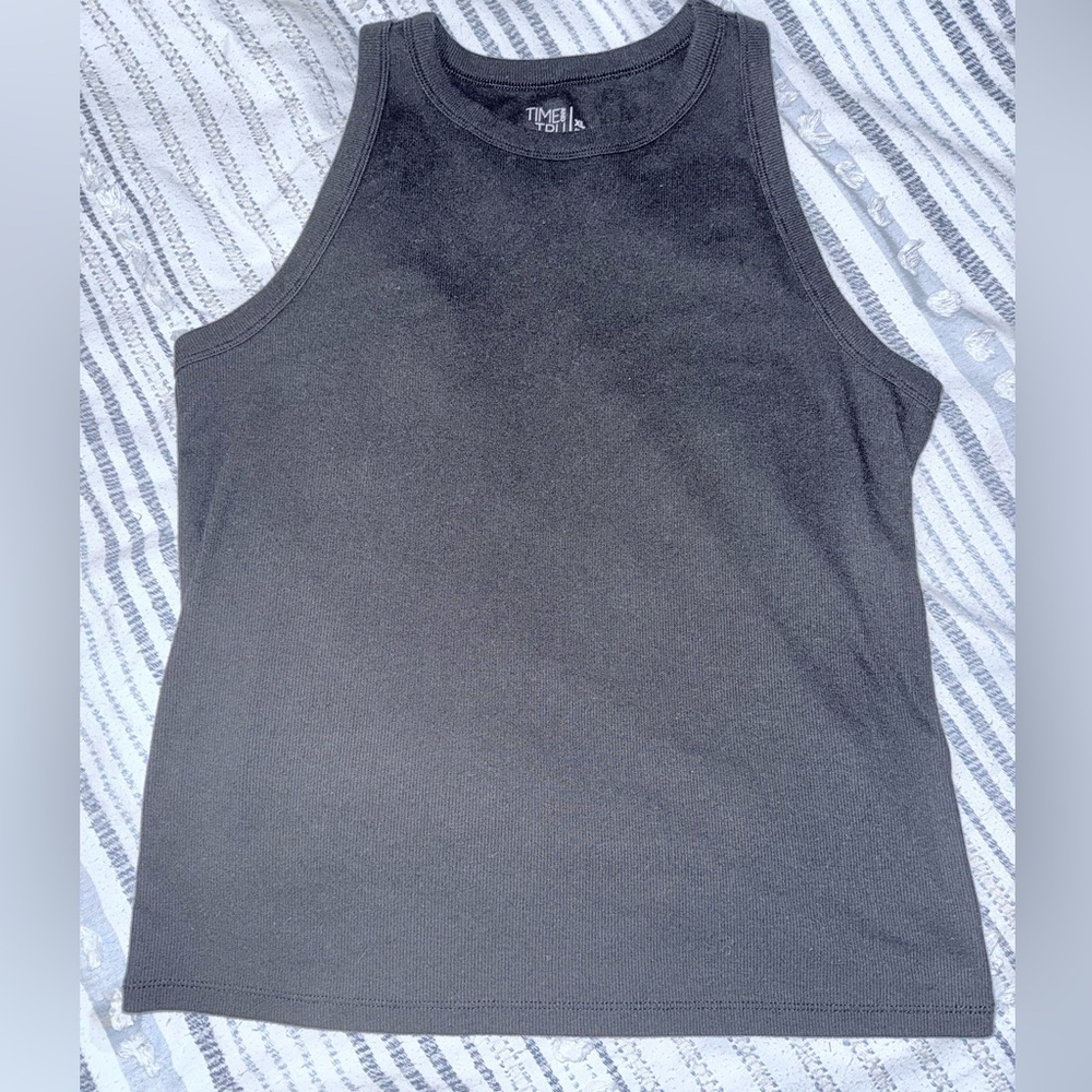 Time and Tru Black Tank Top